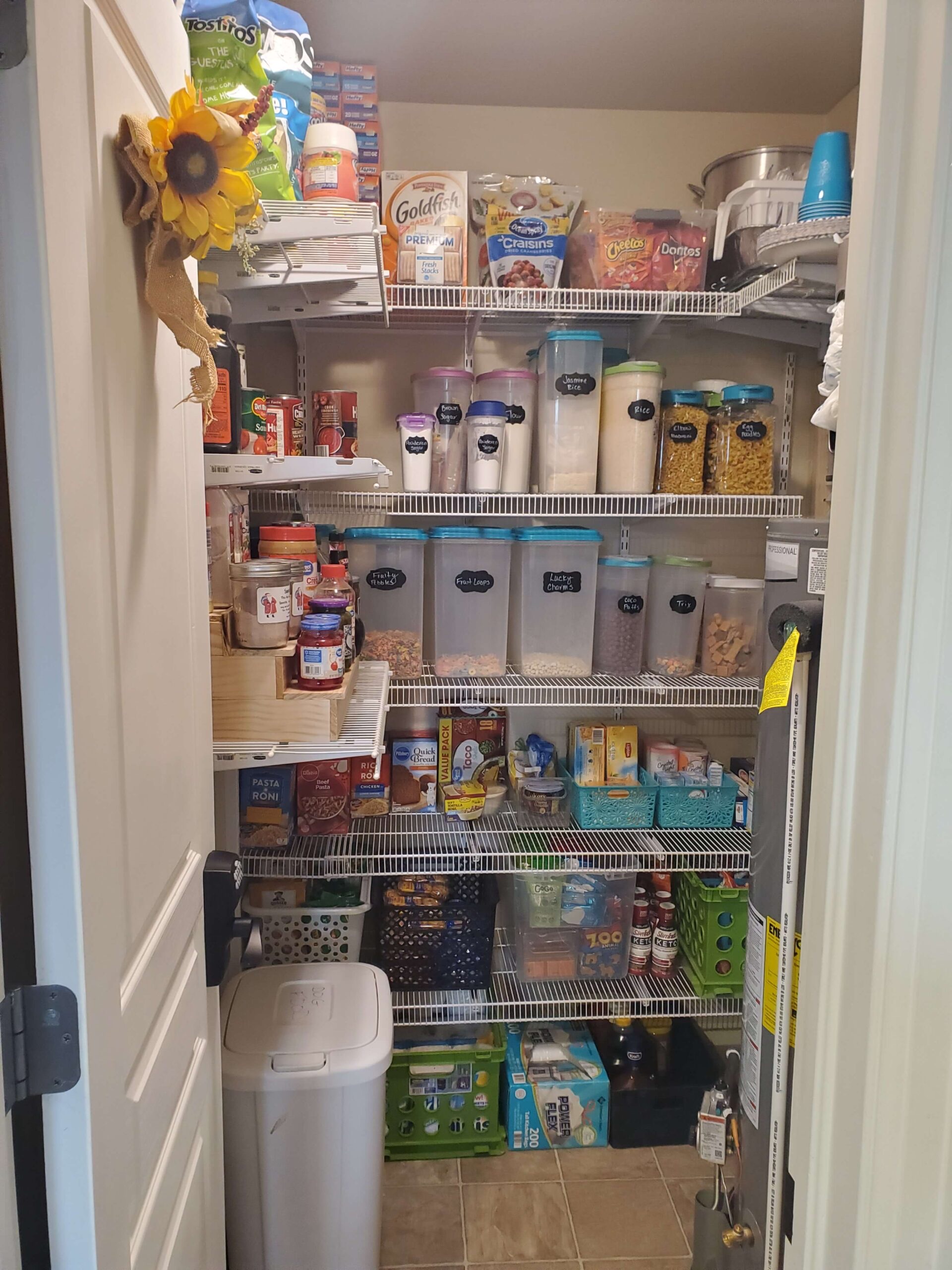 Beautifully organized pantry after Clarity for Your Chaos